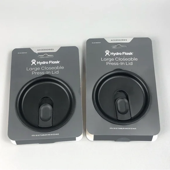 Hydro Flask Large Closeable Press-In-Lid 2pcs - Picture 2 of 3